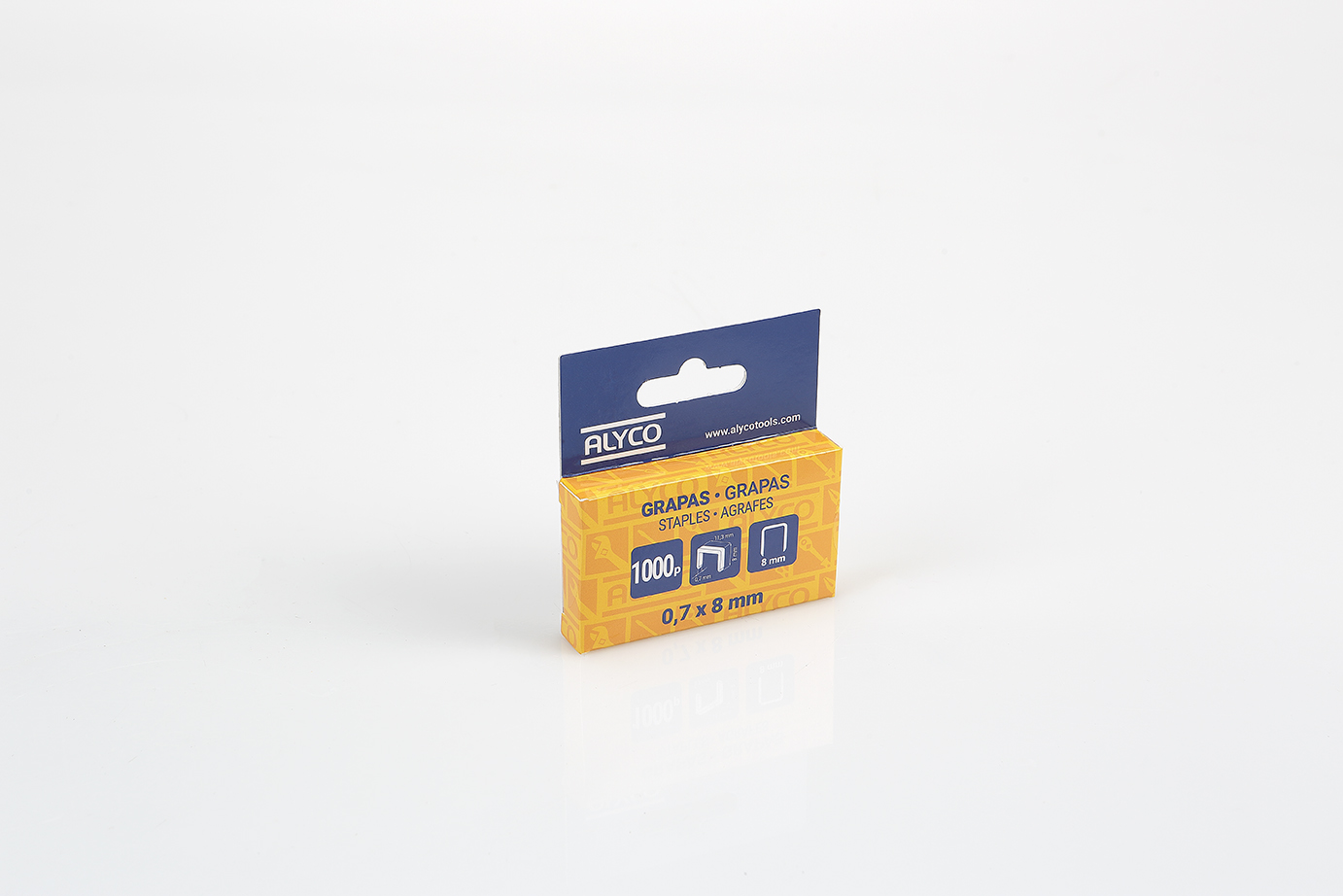Caja de 1.000 Grapas Tipo U ALYCO para Cód 151300, 151305, 171270